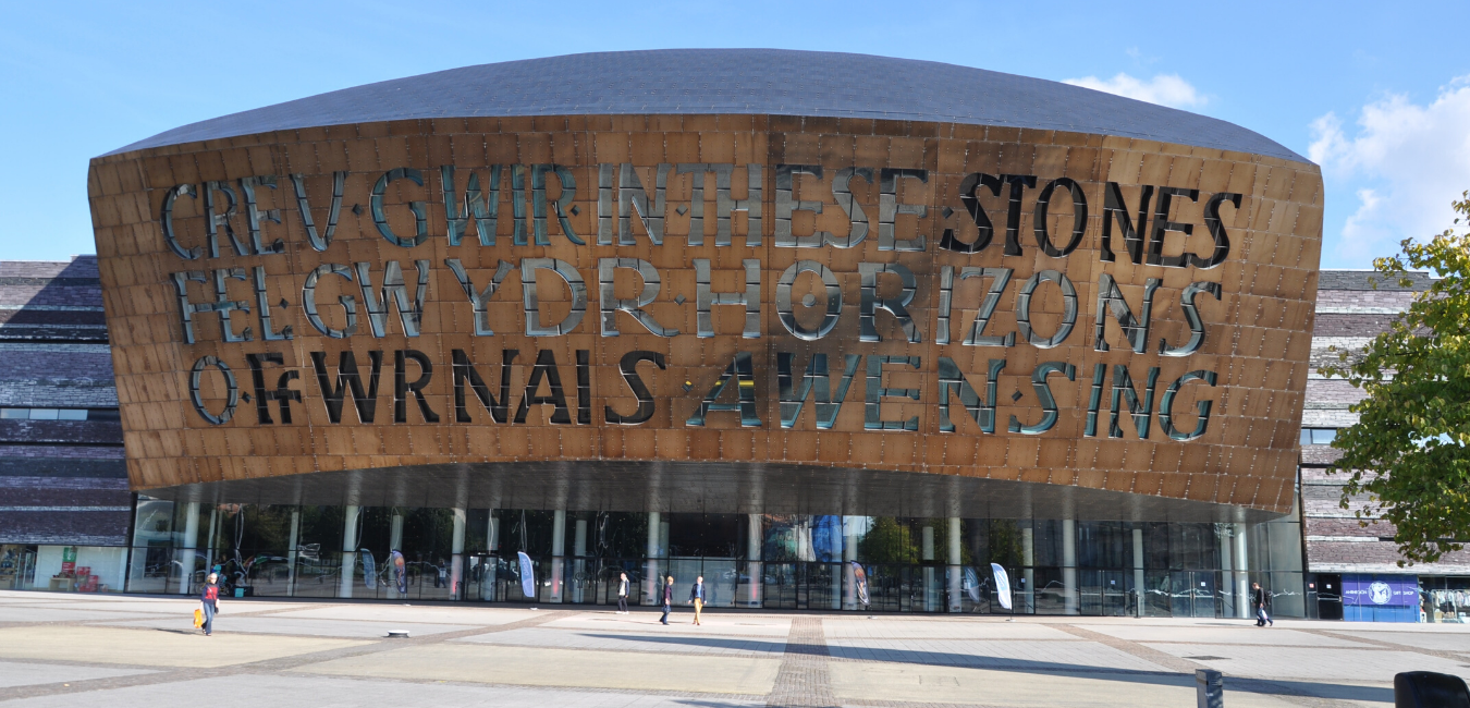 The exterior of Wales Millennium Centre